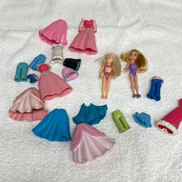 Vintage Polly Pocket dolls and clothing. Issues read description. - Picture 1 of 13